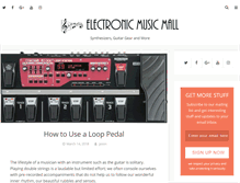 Tablet Screenshot of electronicmusicmall.com